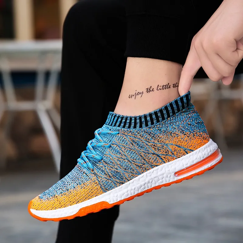 

Cushioning Mens Sneakers Sock Running Shoes Men Zapatillas De Hombre Mesh For Jogging Sports Shoes Male Mens Trainers Size 46