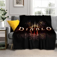 new diablo blanket high quality flannel warm soft plush on the sofa bed blanket suitable for air conditioning blanket