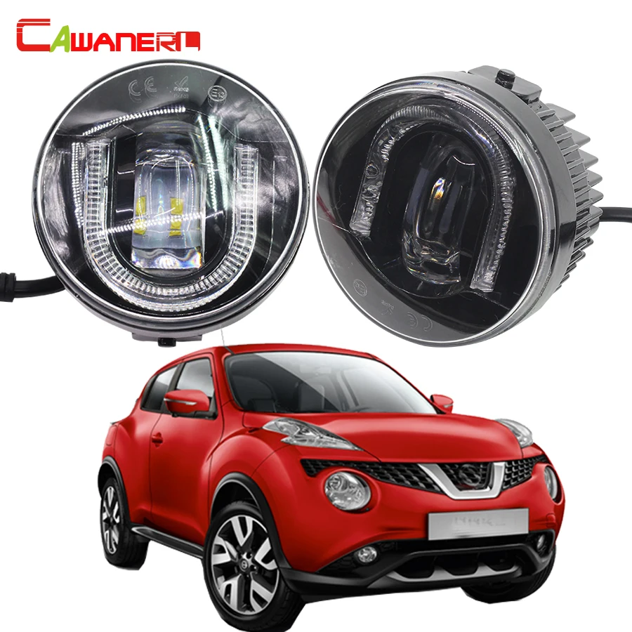 Cawanerl для Nissan Juke 2010 автомобильные аксессуары светодиодный туман светильник DRL
