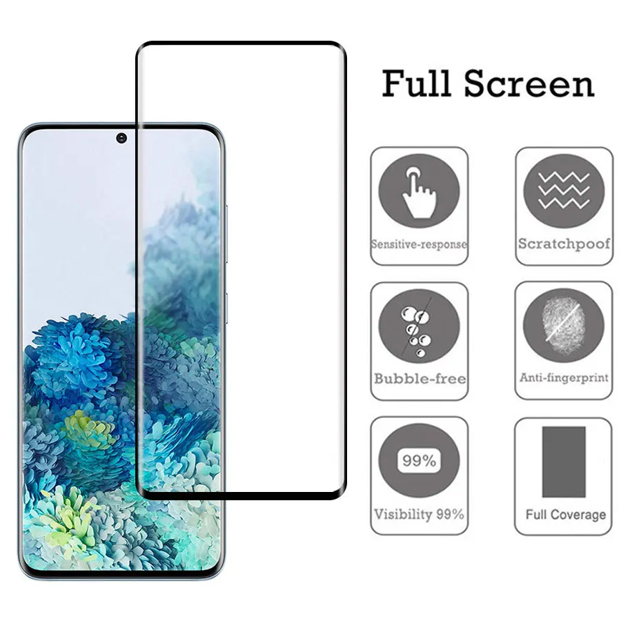 3D Curved Soft Ceramic Tempered Glass for Samsung Galaxy S21 S20 Ultra S10 S9 S8 Note 20 8 9 10 Plus Screen Protector Film
