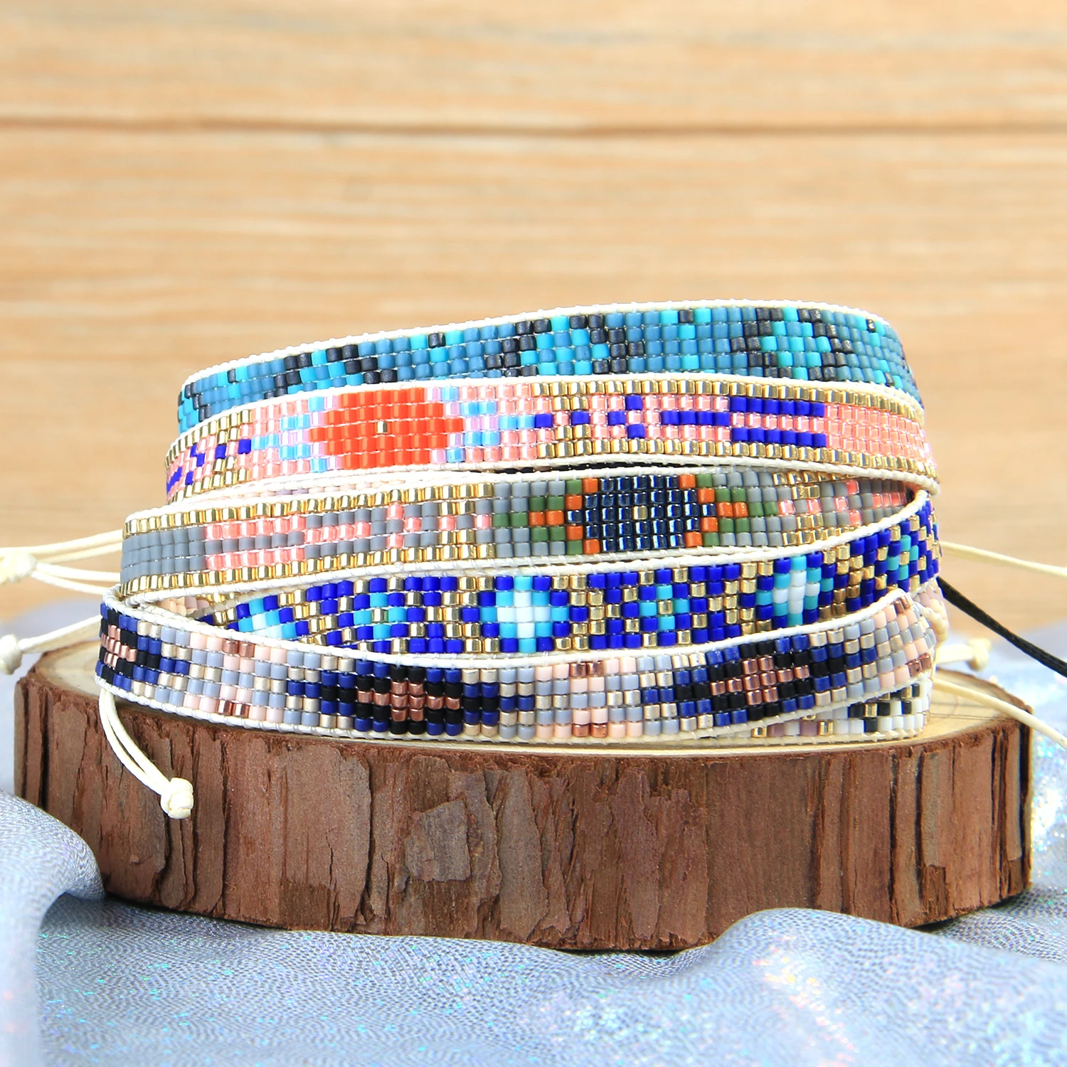 

Осенние новые плетеные браслеты Миюки C.QUANCHI из бисера, простые браслеты с геометрическим узором из бисера для женщин, модные ювелирные укра...