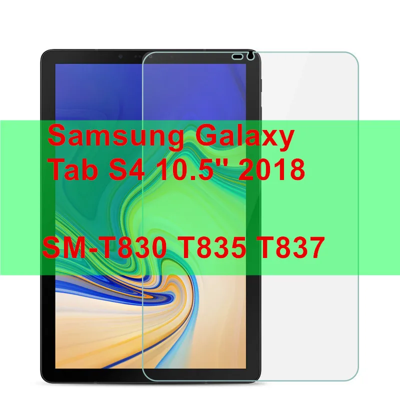 Tab S4 10.5 2018 С уровнем твердости 9H закаленное Стекло для Samsung Galaxy Tab S6 10,5 Экран протектор для Samsung Galaxy Tab S5E S4 S3 S2 S T830 T835 T720 T710 - Цвет: Tab S4 10.5 2018