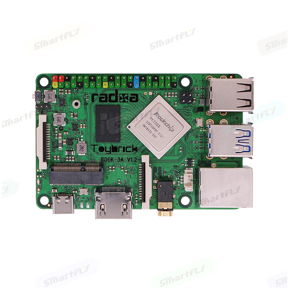 ROCK PI 3A 2 ГБ/4 ГБ/8 ГБ SBC Rockchip RK3568 одноплатная компьютерная поддержка кораллового ТПУ