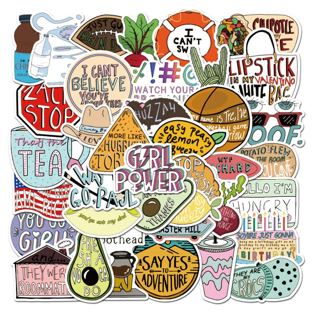 

10/30/500PCS Vsco Aesthetic Sticker Waterproof Removable Notebook ScooterTrunkMotorcycleRefrigeratorPersonalizedStickerWholesale