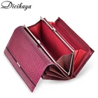 Брендовый кошелек DICIHAYA для женщин, Дамские кошельки из натуральной кожи, клатч высокого качества, удлиненный Дамский бумажник