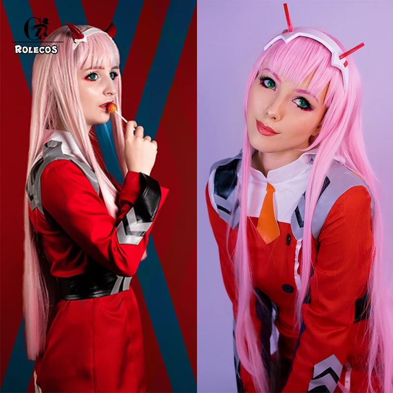 ROLECOS аниме DARLING In The FRANXX костюмы для косплея костюм Zero Two школьная форма красные