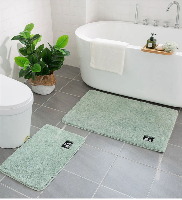 

Mircrofiber Bath Mat Super Absorbent Bathroom Carpets Rugs Bathtub Floor Mat Doormat For Shower Room Toilet Bathroom Mat