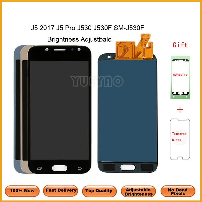 Adjustable LCD Galaxy J530 2017 For Samsung J5 Display Touch Screen Digitizer Pro J530F 5.2'' inch | Мобильные телефоны и