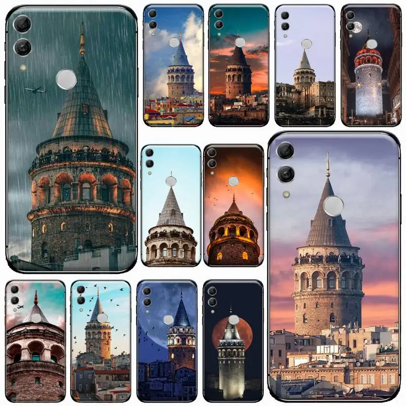 

Turkey Galata Kulesi Landmark Phone Case For Huawei honor Mate P 10 20 30 40 Pro 10i 9 10 20 8x Lite Y91C V17 6.38 6.44