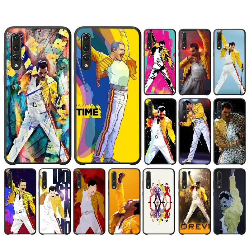 

YNDFCNB Freddie Mercury Phone Case for Huawei P30 40 20 10 8 9 lite pro plus Psmart2019