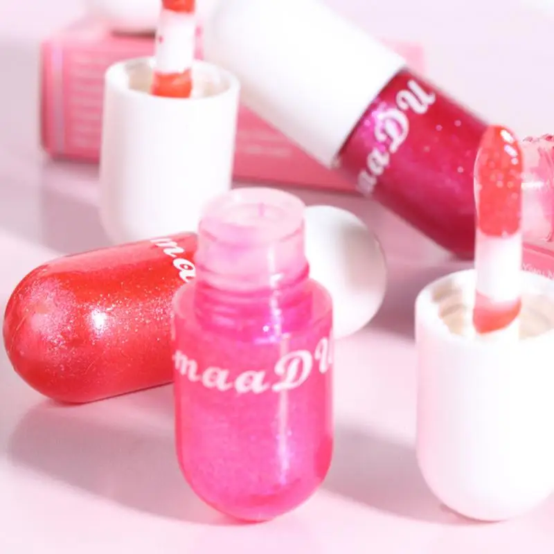 Увлажняющий Хрустальный желеобразный цветной Блеск для губ Косметика Русалка