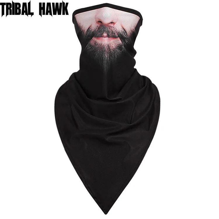 Бандана для лица мужчин и женщин забавная треугольная маска велоспорта