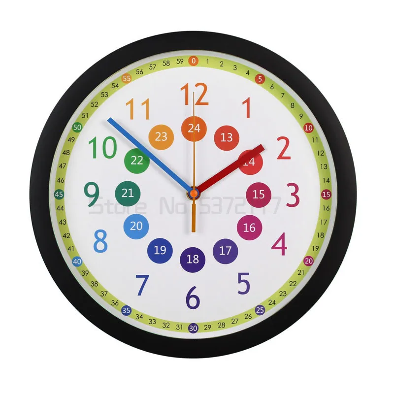 

Милые современные дизайнерские настенные часы, детские, для кровати, для студентов, легко УЧИТЬ ВРЕМЯ, круглые Современные часы, домашний де...