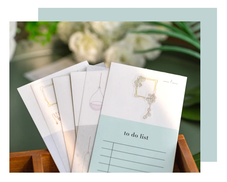 Mr Paper 4 Designs 14pcs/lot To Do List Colorful Ins Style Loose Leaf Memo Pads Minimalist Memo Pads Present with 2 Stickers