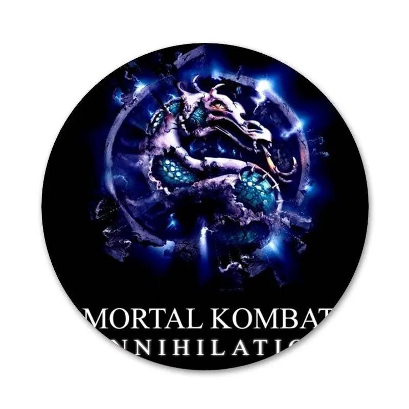 58 мм Mortal Kombat1 значок на булавке декоративные Броши Металлические Значки для