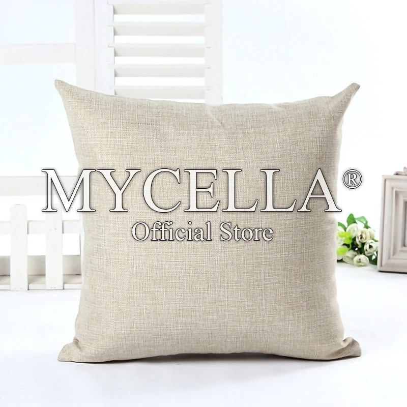 

Blank Heat Thermal Transfer Print Cushion for Sofa Throw Pillow Solid Color Pillowcase Cotton Linen Cushion Home Decor Seat