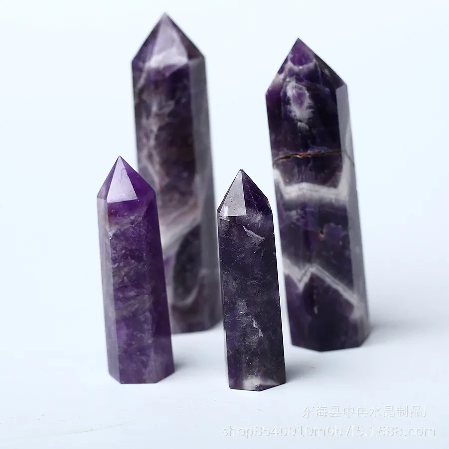 Натуральный гексагональный Хрустальная колонна флюоритовый кварц хрустальный