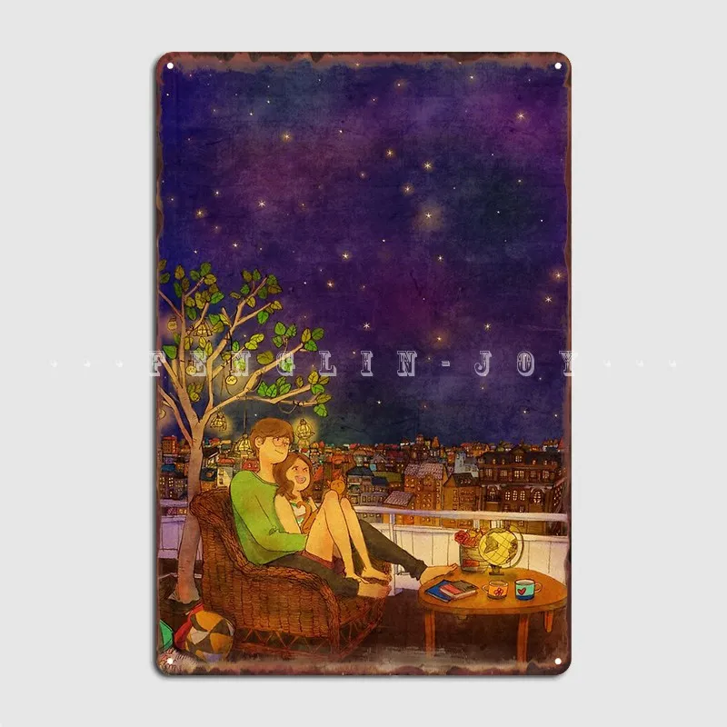 

Stargazing Metal Sign Club Kitchen Vintage Plaques Tin Sign Poster