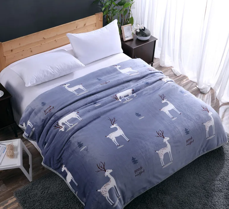 Blanket Ferret cashmere blanket warm blankets brand fleece plaid super soft throw on Sofa/Bed/Plane Travel Plaids patchwork | Дом и сад