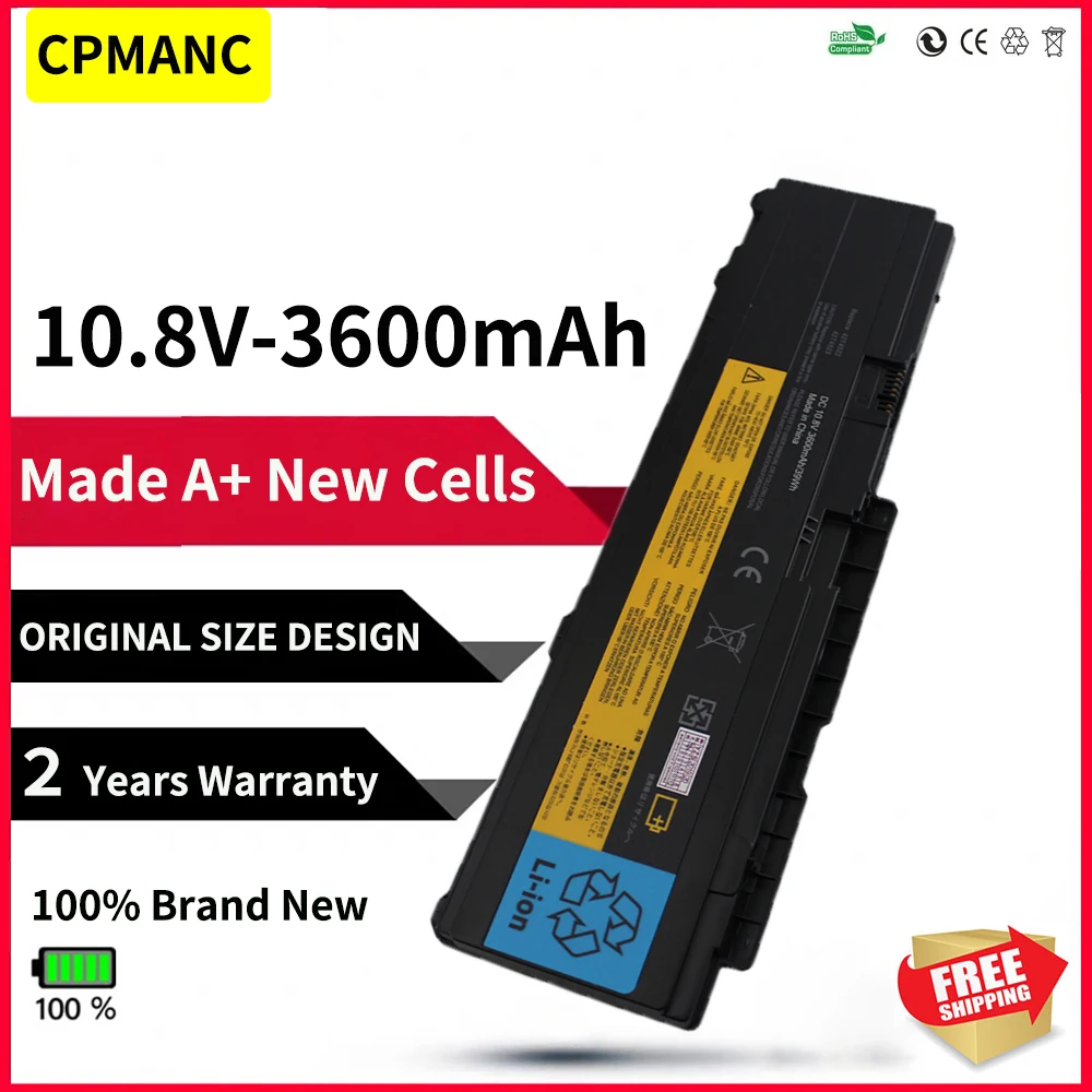 Аккумулятор CPMANC 10 8 В 3600 мА · ч 6 ячеек для ноутбука lenovo IBM Thinkpad X300 X301 (13 3 дюйма