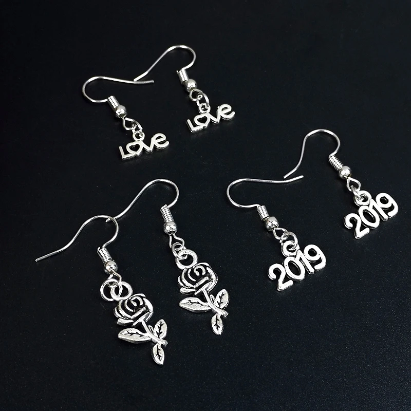 2019 горячая Распродажа женских сережек для ушей розовые висячие серьги в виде