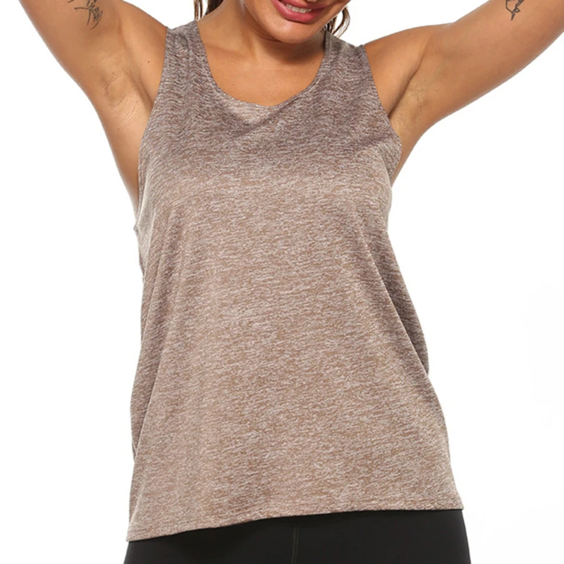 

Women Yoga Tank Tops Quick-dry Exercise Women's Workout Gym Clothes Sports T-Shirts Fitness Top Women Shirt Sportswear
