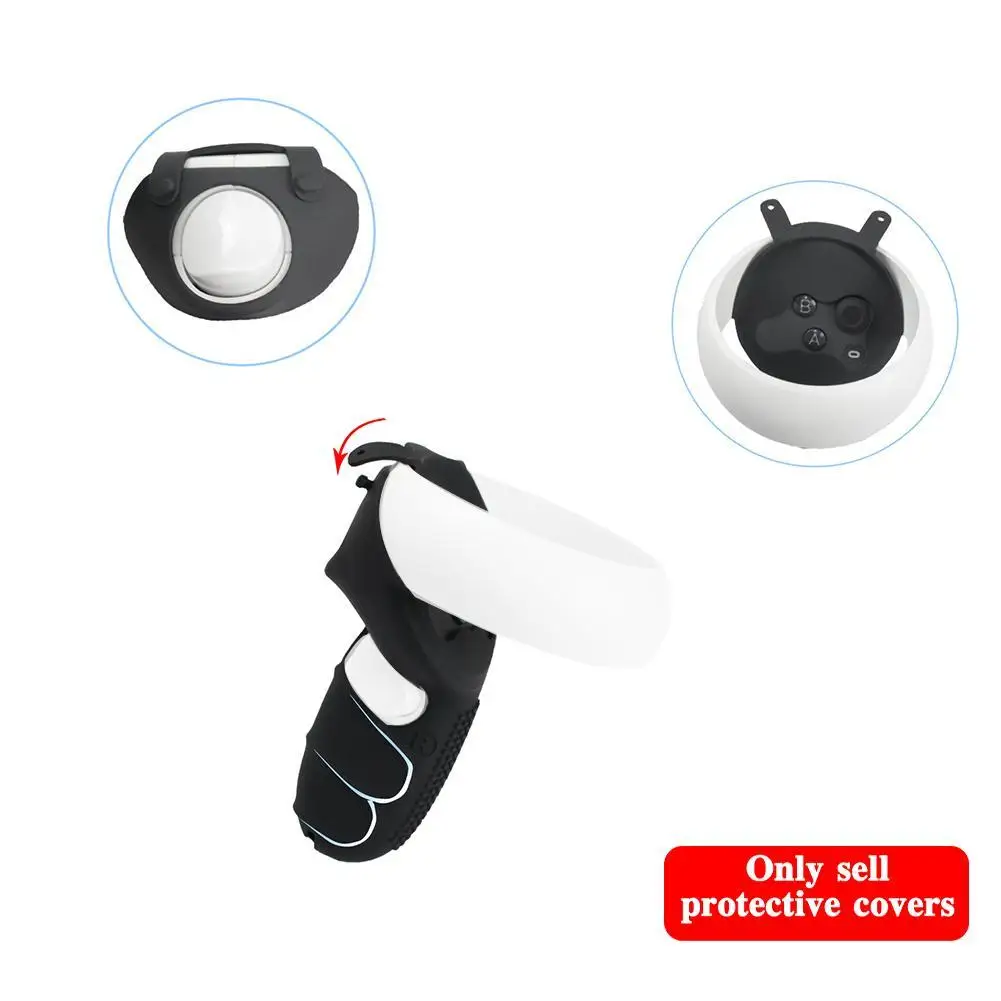 

Protective Scratch Proof Soft Controller Grip 2 Handle Cover Quest Shockproof Anti For Oculus Slip Y1T8