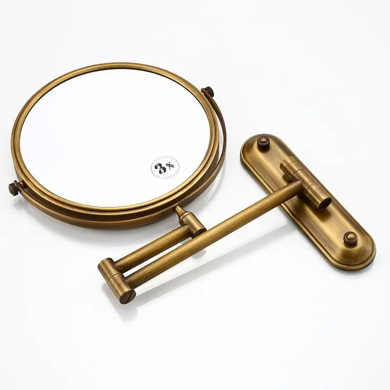 Зеркало для макияжа в ванную комнату античное бронзовое настенное зеркало с