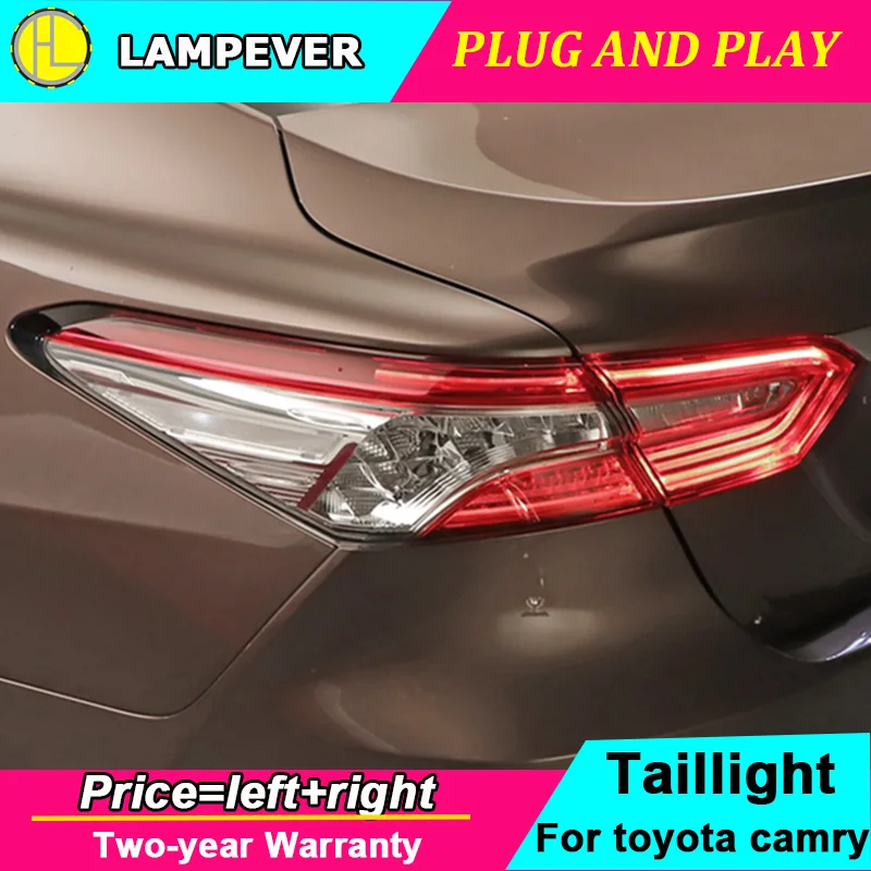 Автомобиль Стайлинг для Toyota camry задсветильник рь 2018 2019 Camry задние Лампа