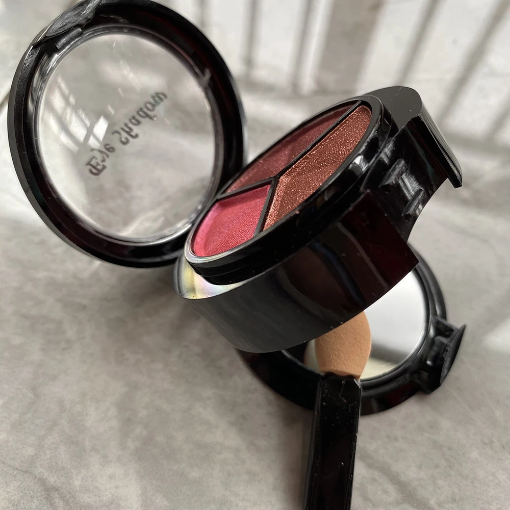 Макияж Палитра мерцающие тени для век 3 цвета дымчатый косметический набор