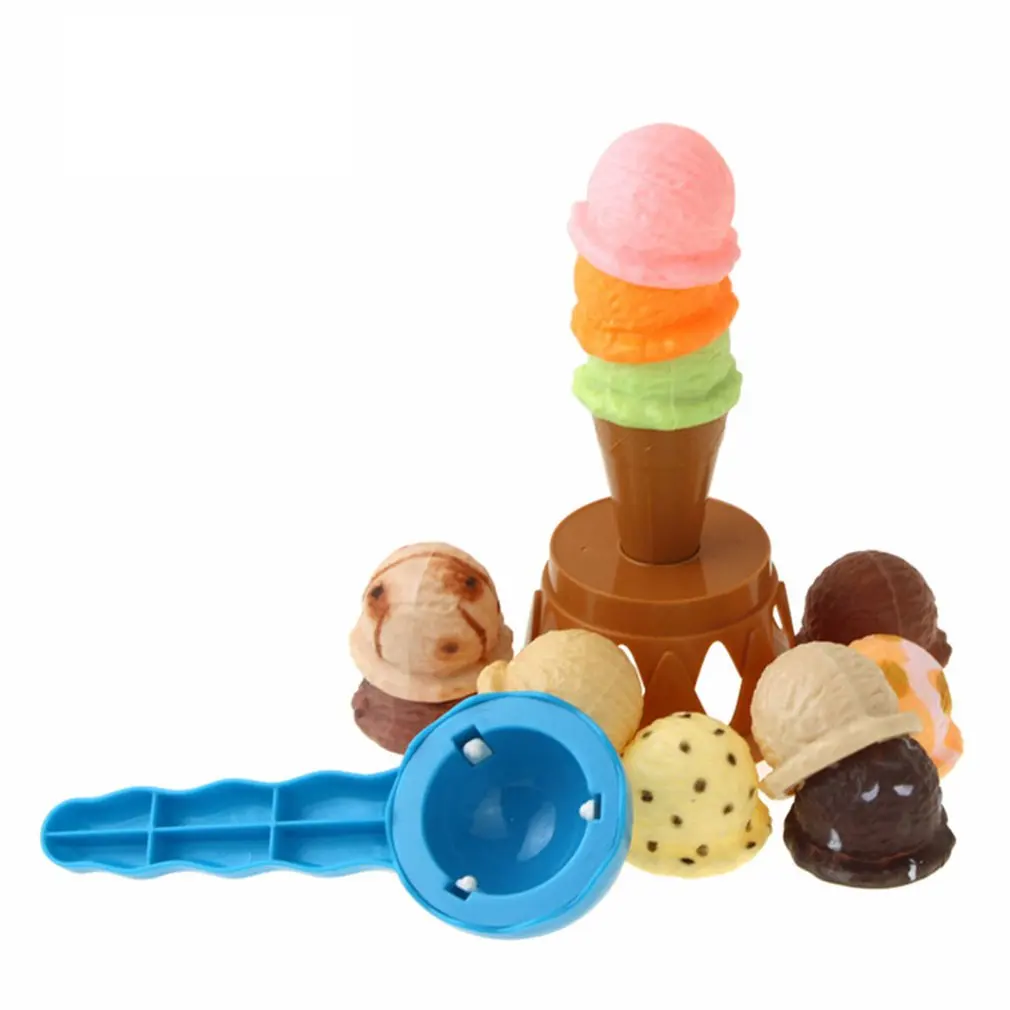 

Balance Game Stacking Ice Cream Tower Toy Set with Shovel Playing Toy Balance Games for Children Kids Hot!