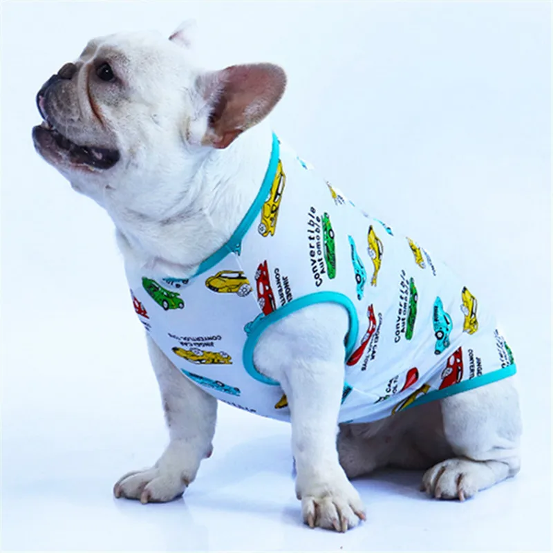 Хлопковый жилет для собак летняя одежда щенок йоркширского терьера померанский