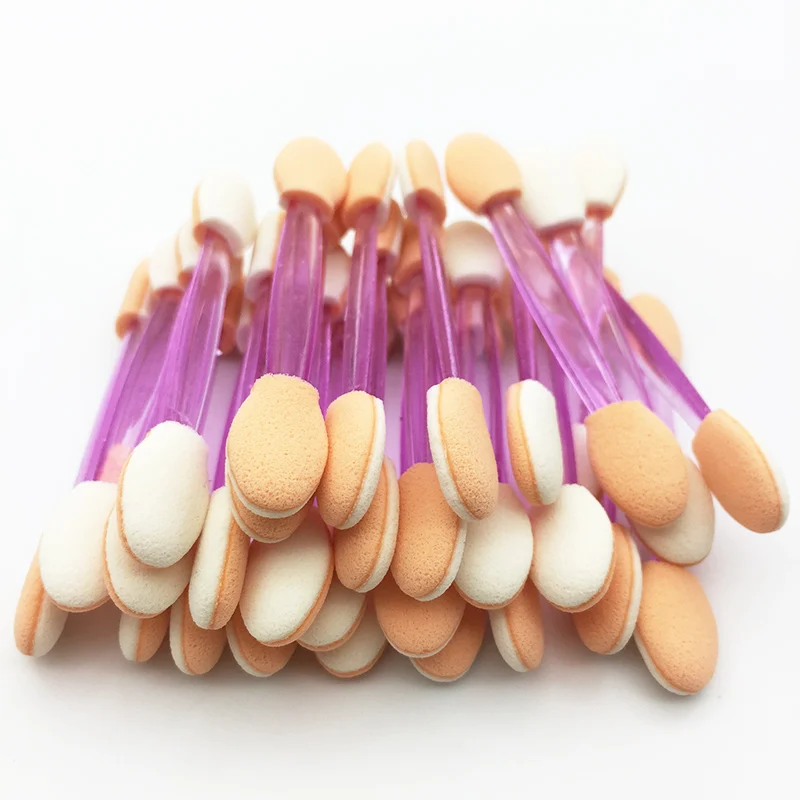 LTWEGO 50/5 шт. одноразовая кисть для теней век Двусторонняя губка нейлоновый