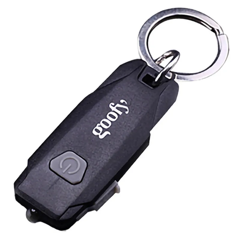 

Mini LED Keychain Flashlight USB Rechargeable Portable Keyring Light Torch Lamp
