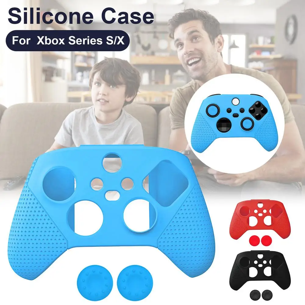 

Soft Silicone Rubber Skin Case Gamepad Protective Cover For Xbox Series S/X Game Pad Controller Case Handle Joystick Cover