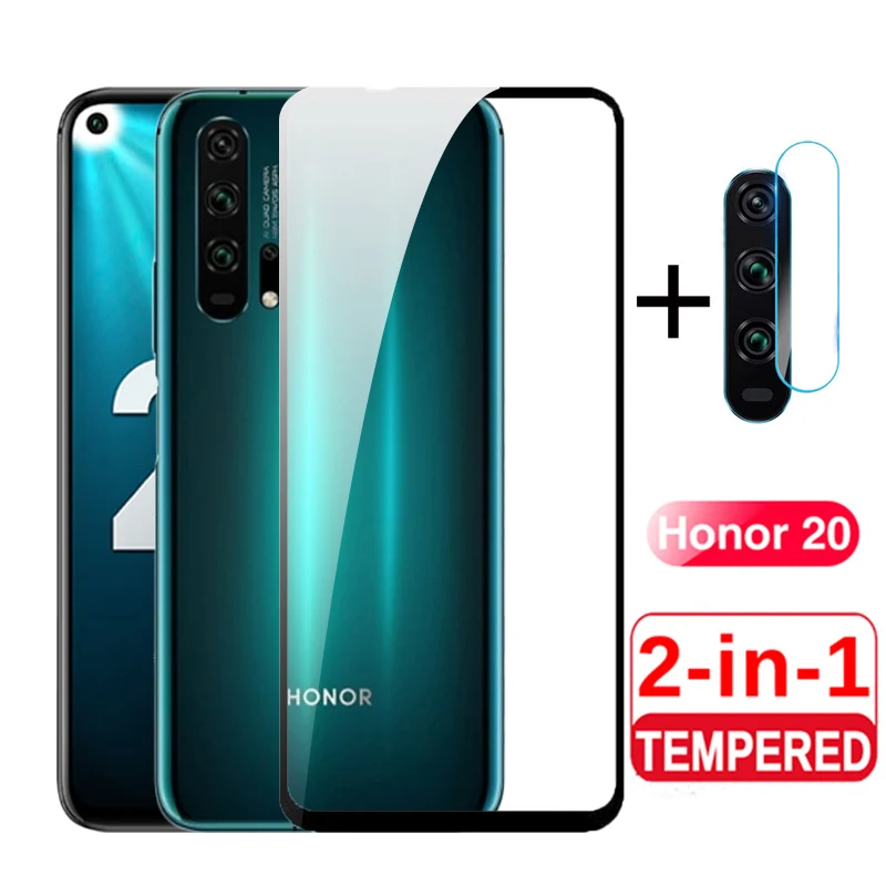 Защитное стекло для экрана и объектива камеры Honor 20 Pro 10X Lite YAL 41|Защитные стёкла