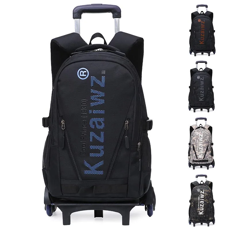 Вместительная съемная водонепроницаемая сумка-тележка для школьников дышащая