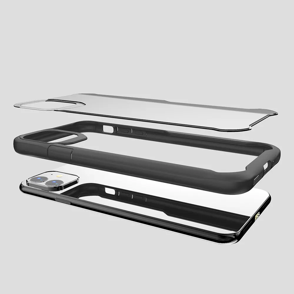Пластичный монтаж Стекло однотонный чехол для задней панели iPhone 11 Pro Max XR/XS Max/X