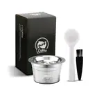 Кофейные капсулы из нержавеющей стали для кофеины, рубин, многоразовый, нержавеющая сталь, многоразовые фильтры Crema Espress, кофейные принадлежности