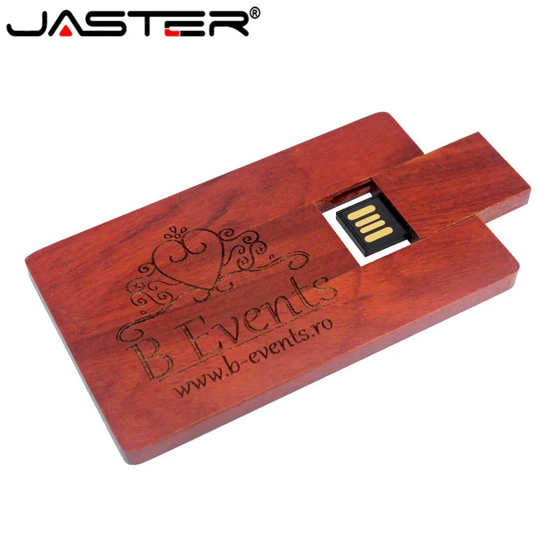 JASTER лазерная гравировка деревянная карта USB 2 0 4 ГБ 8 16 32 флэш накопитель для