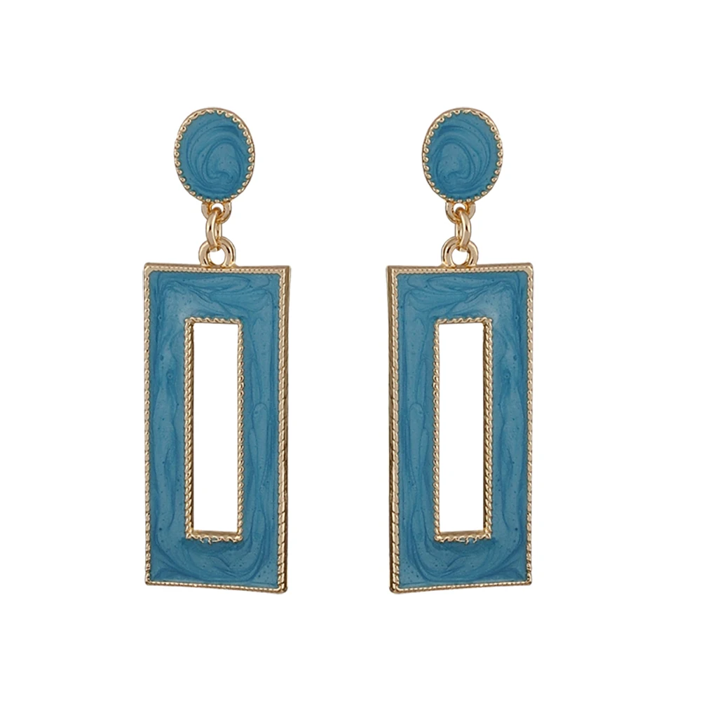 

Enamel Drop Earrings for Women Brincos Earing Wedding Jewelry Girl Gift