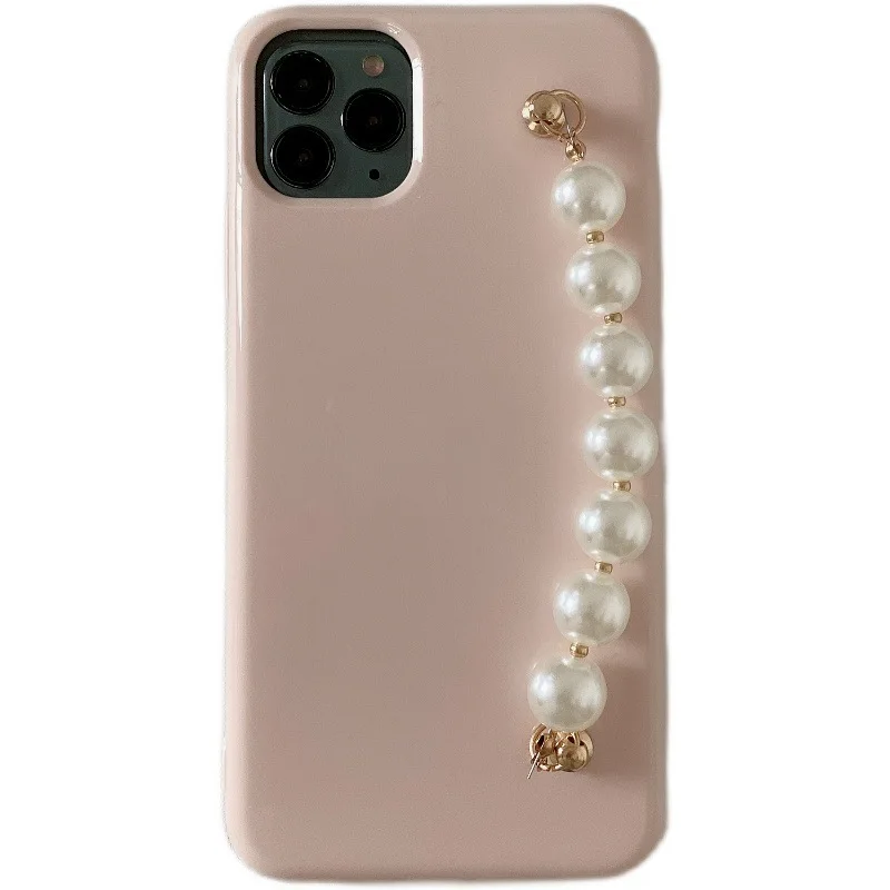 

Gentle wind pearl chain suitable for iPhone12\11pro mobile phone case xsmax pink 7p apple xr female