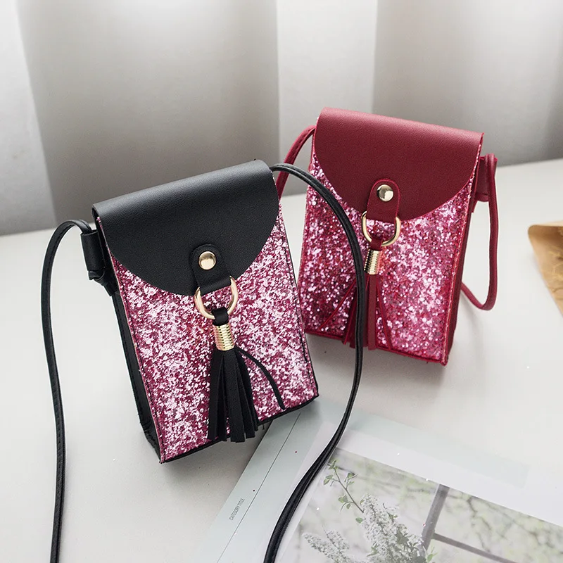 Женская мини-сумка через плечо для телефона высокое качество карман сотового