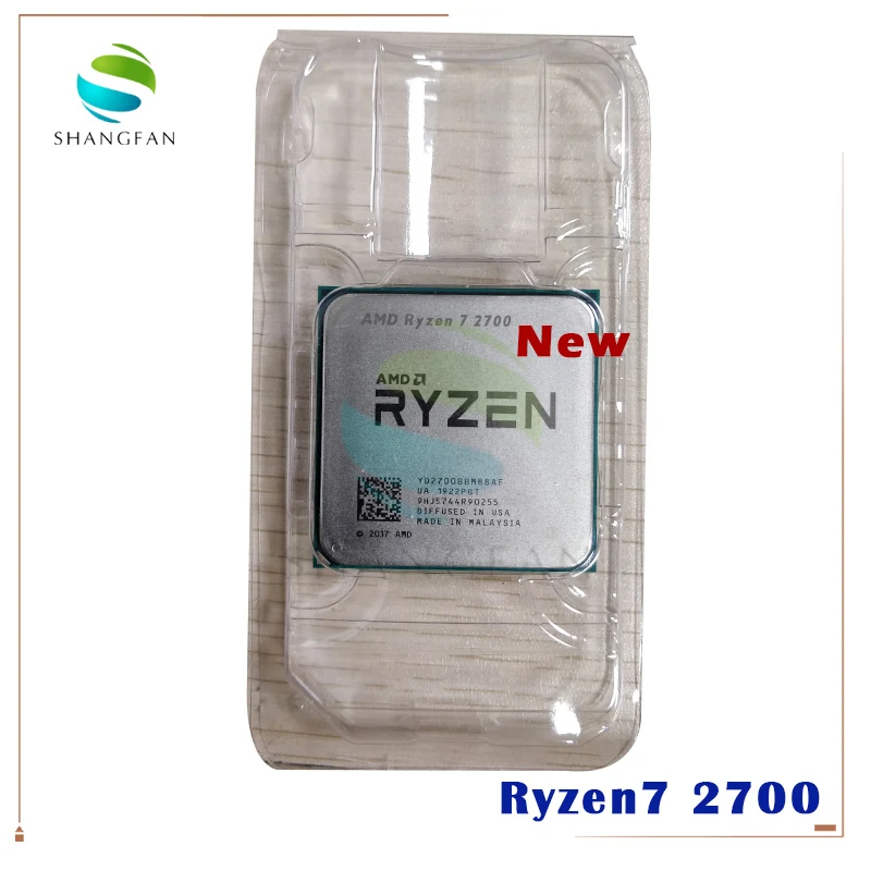 Новый процессор AMD Ryzen 7 2700 R7 3 2 ГГц Восьмиядерный шестнадцати поточный 16 Мб 65 Вт