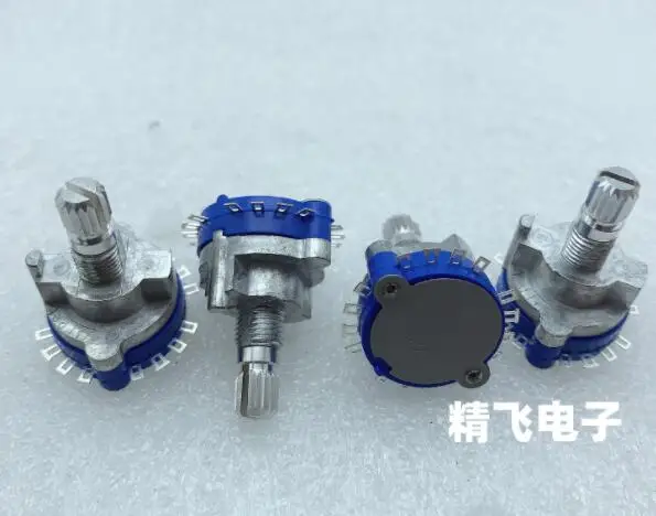 [YK] JAPAN band switch 4 knives 3 gear shaft 15mm floral axis ALPS SRRN134300 | Switches