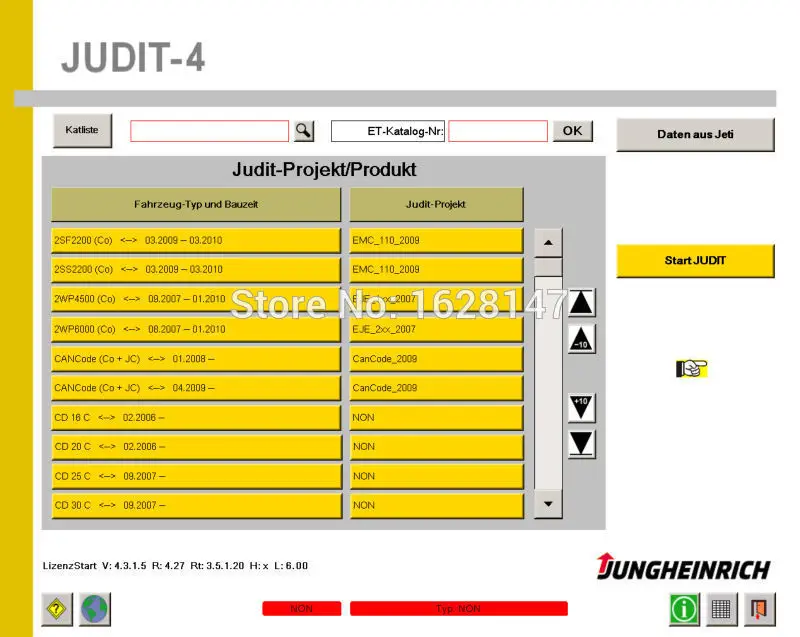 Jungheinrich SH + JUDIT 4 диагностическое программное обеспечение ET Запчасти каталог (v4.35)+