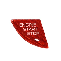 carbon engine start stop button switch cover trim fit for cadillac ats 2014 19