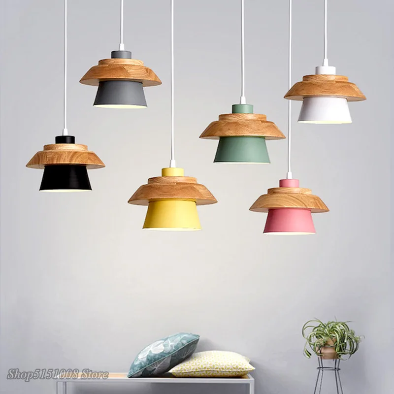 

Pendant lights Modern pendant lamps wood nordic design bar dining room kitchen hanging lamp Industrial home decor light fixtures