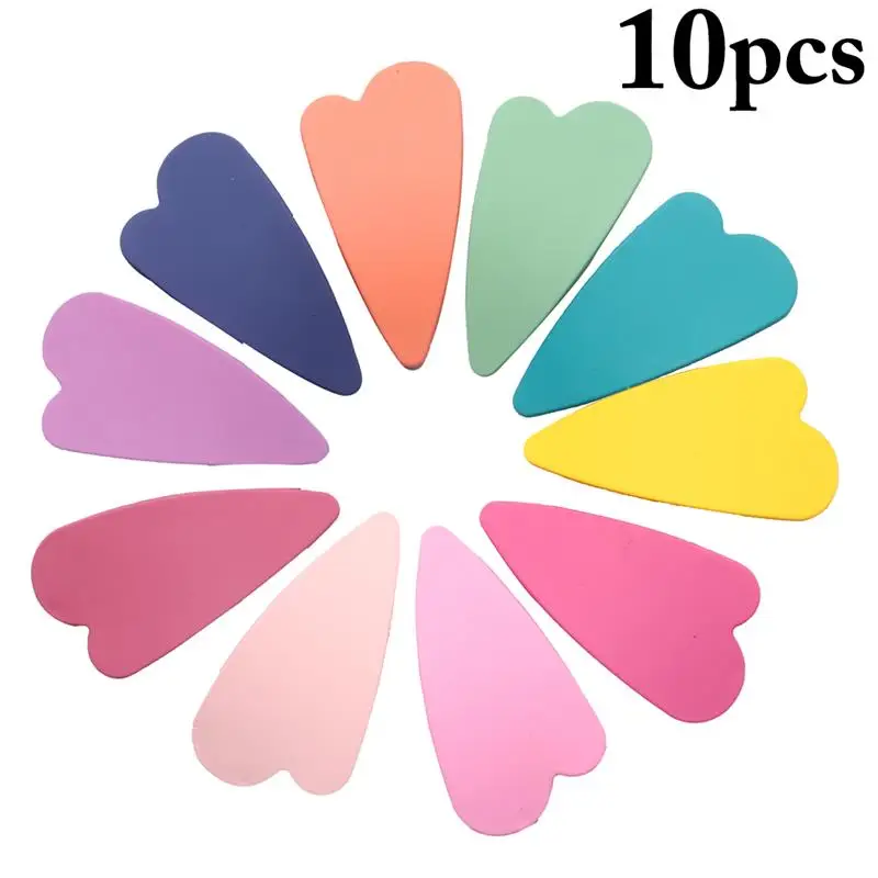 

10Pcs/Set Heart Shape Metal Hair Clips for Children Girls Headwear Hairpins Hairgrip Candy Color Hair Accessories Hot Sale