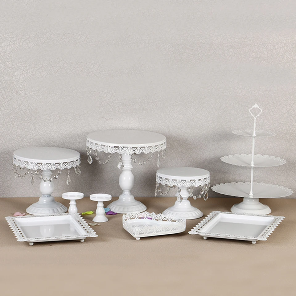Transhome Свадебная подставка для торта 4 13 шт. металлическая Хрустальная стойка